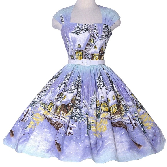 Bernie Dexter Veronique Dress in Winter Wonderland - Picture 1 of 3